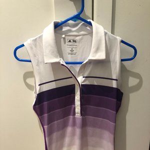 ADIDAS WOMENS SLEEVELESS GOLF POLO SHIRT